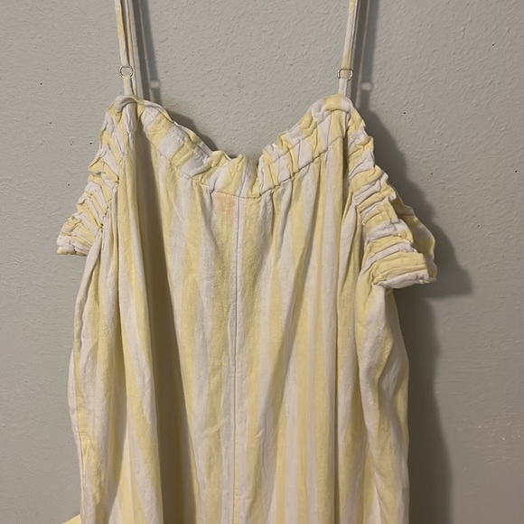 NWT Stoney Clover Yellow stripe jumper. Breezy one piece, Womens plus size 1x. - Picture 8 of 8